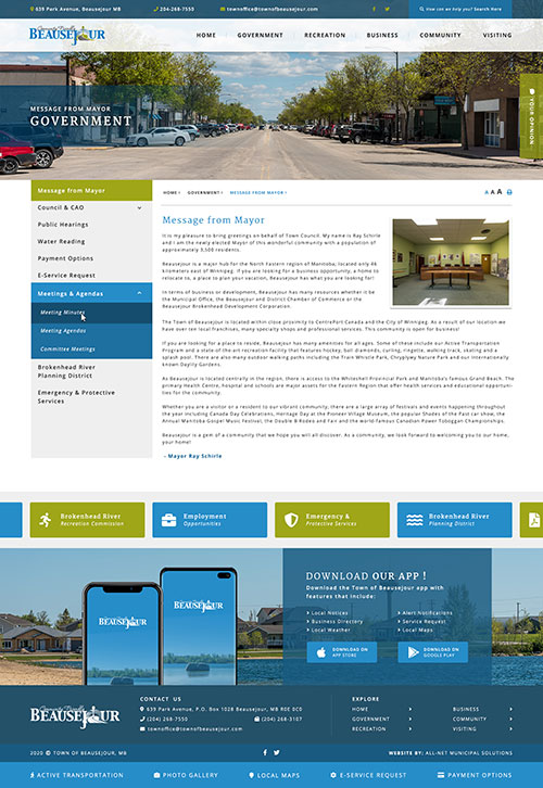 Beausejour - Inner Page mock