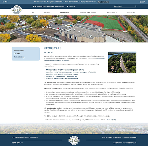 CEAM - Inner Page mock