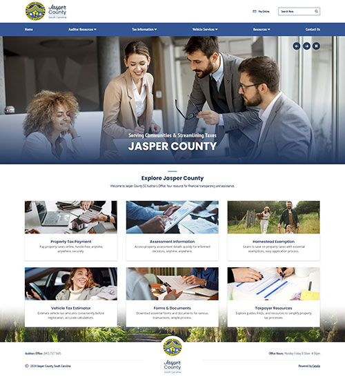 Jasper County - Home Page mock