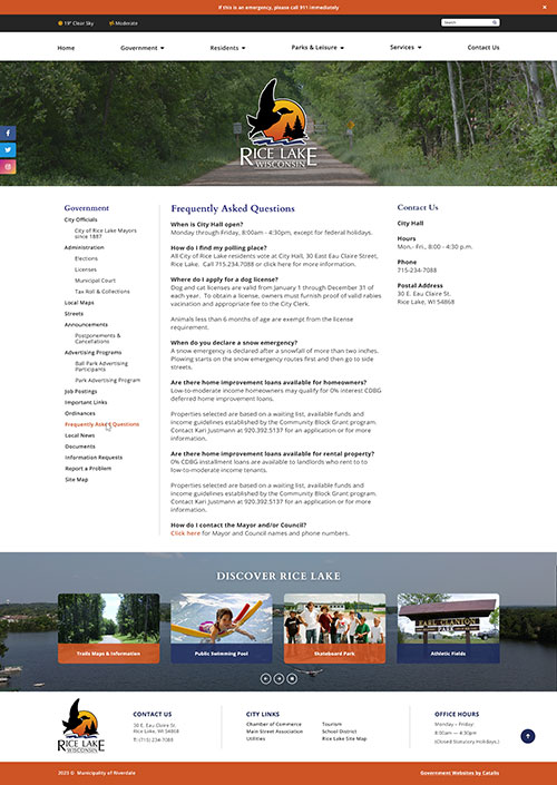 Rice Lake - Inner Page mock