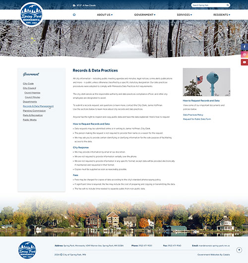 Spring Park - Inner Page mock