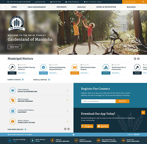 Stanley - Home Page mock