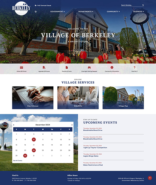 Berkeley - Home Page mock