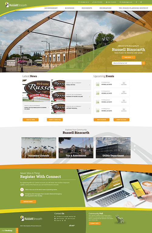 Russell-Binscarth - Home Page mock
