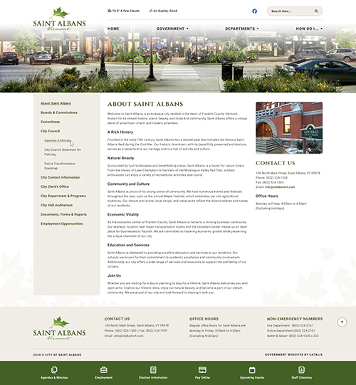 Saint Albans - Inner Page mock